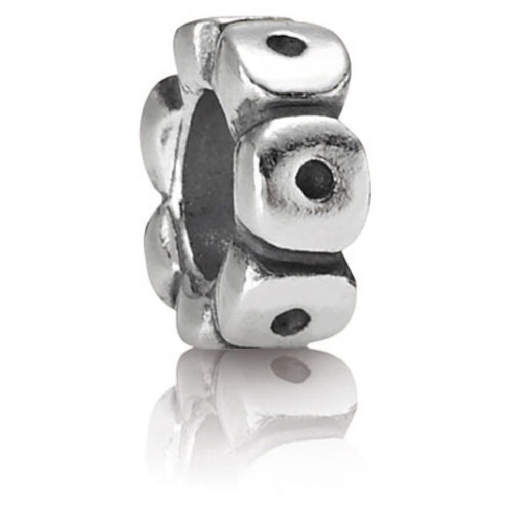 Authentic Pandora Retired Sterling Silver Owl Eyes Spacer Charm